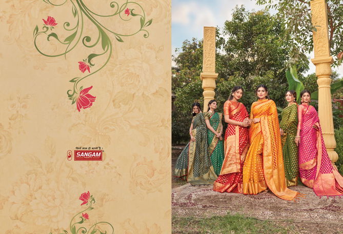 Sangam Nakshatra Fancy New Exclusive Wear Organza Latest Saree Collection